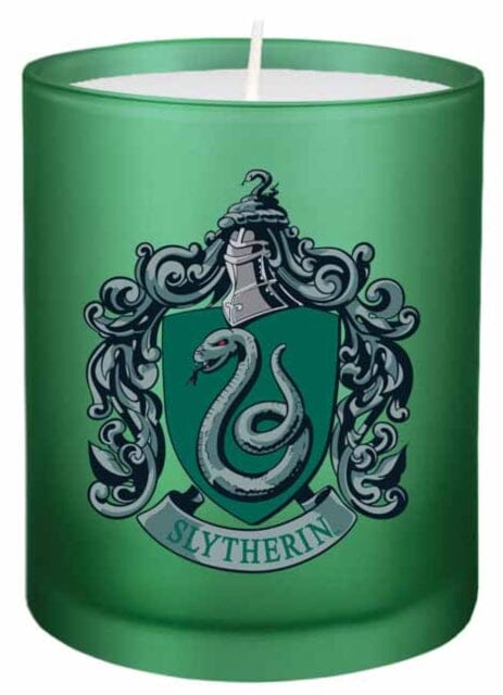 Harry Potter: Slytherin Glass Votive Candle by Insight Editions Extended Range Insight Editions