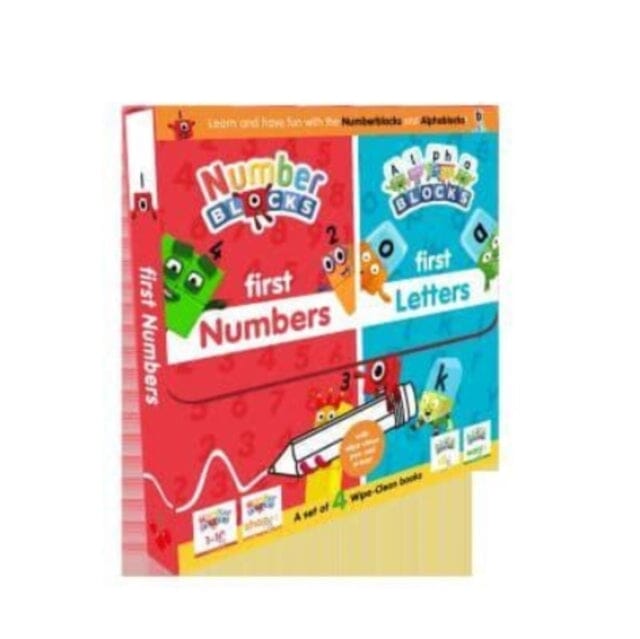 Numberblocks and Alphablocks: My First Numbers and Letters Set (4 wipe-clean books with pens included) Extended Range Sweet Cherry Publishing