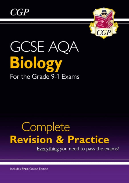 New GCSE Biology AQA Complete Revision & Practice includes Online Ed, Videos & Quizzes Extended Range Coordination Group Publications Ltd (CGP)