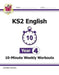 KS2 English 10-Minute Weekly Workouts - Year 4 Popular Titles Coordination Group Publications Ltd (CGP)