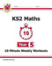 KS2 Maths 10-Minute Weekly Workouts - Year 5 by CGP Books Extended Range Coordination Group Publications Ltd (CGP)