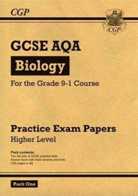 Grade 9-1 GCSE Biology AQA Practice Papers: Higher Pack 1 Popular Titles Coordination Group Publications Ltd (CGP)