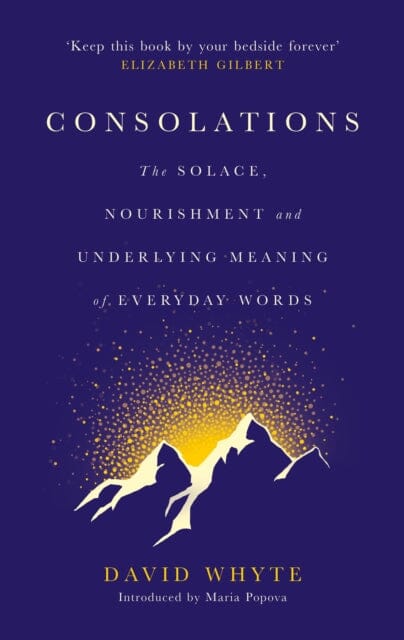 Consolations: The Solace, Nourishment and Underlying Meaning of Everyday Words by David Whyte Extended Range Canongate Books