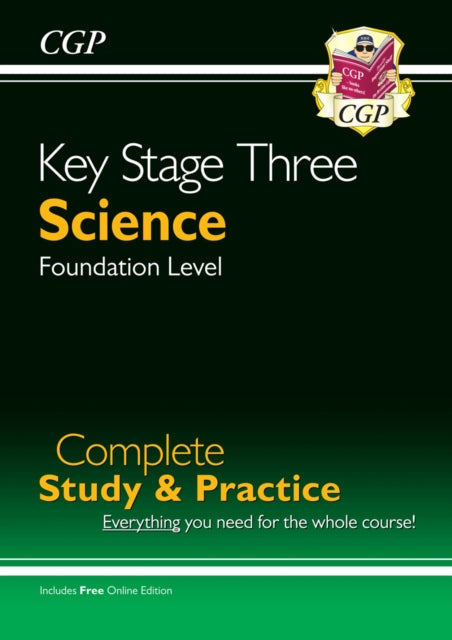 KS3 Science Complete Revision & Practice - Foundation (with Online Edition) Extended Range Coordination Group Publications Ltd (CGP)