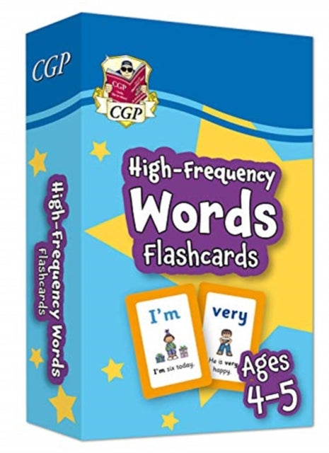 High-Frequency Words Flashcards for Ages 4-5 (Reception) Extended Range Coordination Group Publications Ltd (CGP)