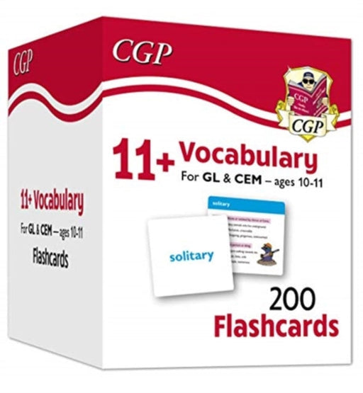 11+ Vocabulary Flashcards - Ages 10-11 by CGP Books Extended Range Coordination Group Publications Ltd (CGP)