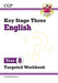 New KS3 English Year 8 Targeted Workbook (with answers) Extended Range Coordination Group Publications Ltd (CGP)
