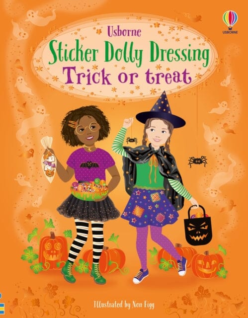 Sticker Dolly Dressing Trick or treat by Fiona Watt Extended Range Usborne Publishing Ltd