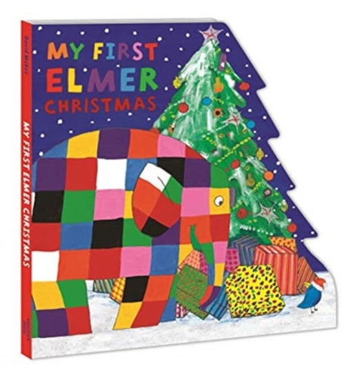 My First Elmer Christmas: Shaped Board Book by David McKee Extended Range Andersen Press Ltd