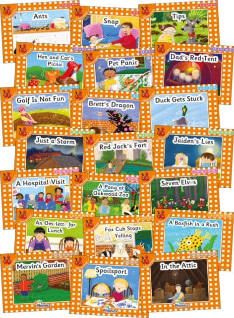 Jolly Phonics Orange Level Readers Complete Set: in Precursive Letters (British English edition) by Louise Van-Pottelsberghe Extended Range Jolly Learning Ltd