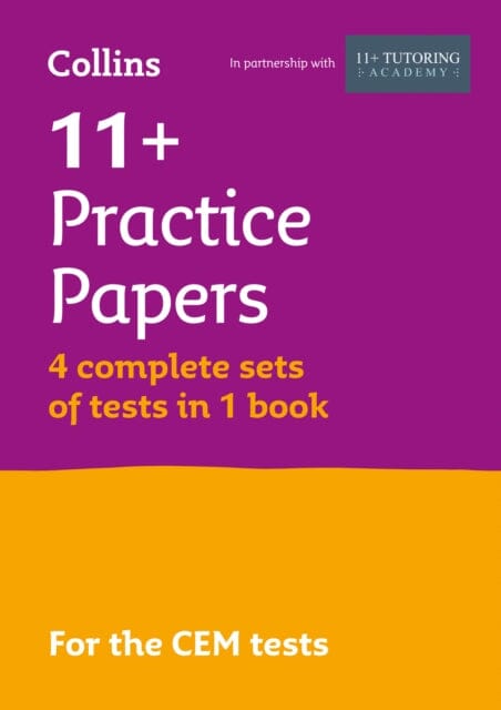 11+ Verbal Reasoning, Non-Verbal Reasoning & Maths Practice Papers (Bumper Book with 4 sets of tests): For the 2023 Cem Tests by Collins 11+ Extended Range Letts Educational