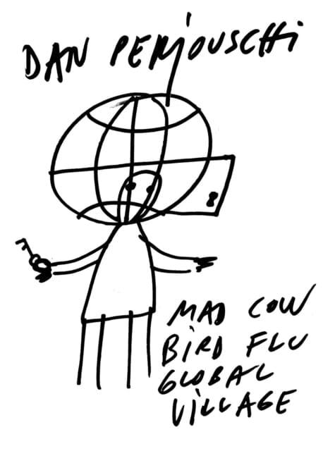 Mad Cow, Bird Flu, Global Village : The Art of Dan Perjovschi by Dan Perjovschi Extended Range Verso Books