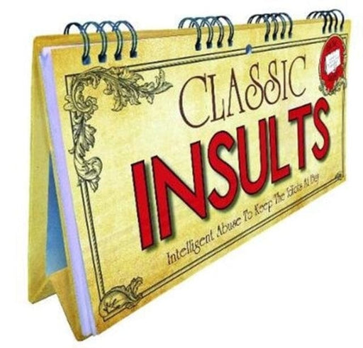 Classic Insults Flip Book Extended Range Books By Boxer