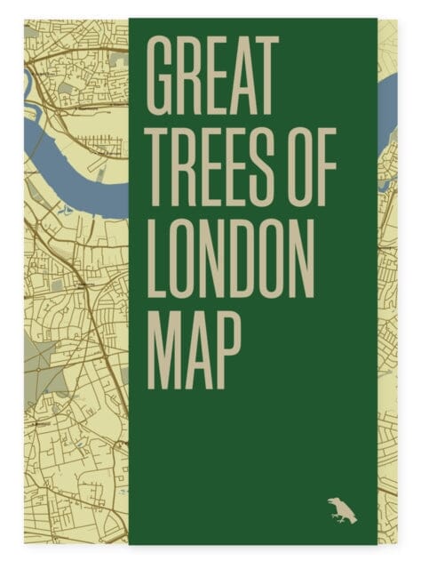 Great Trees of London Map by Paul Wood Extended Range Blue Crow Media