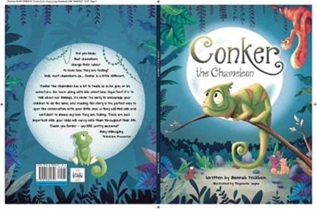 Conker the chameleon by Hannah Peckham Extended Range little bodhi books