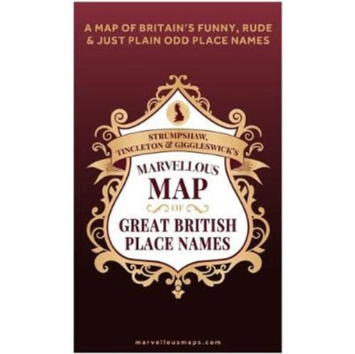 Marvellous Map of Great British Place Names Extended Range Marvellous Maps