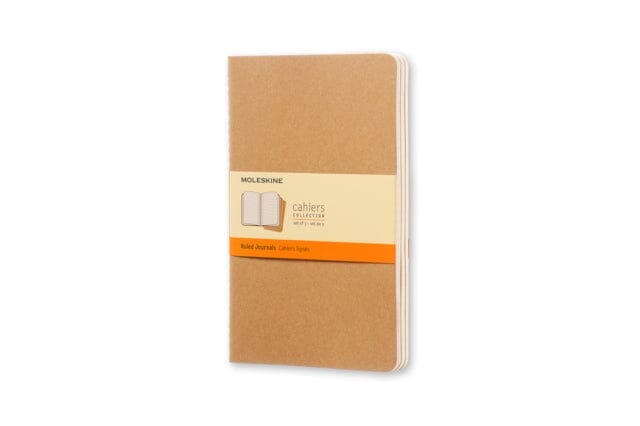 Moleskine Ruled Cahier L - Kraft Cover (3 Set) by Moleskine Extended Range Moleskine srl