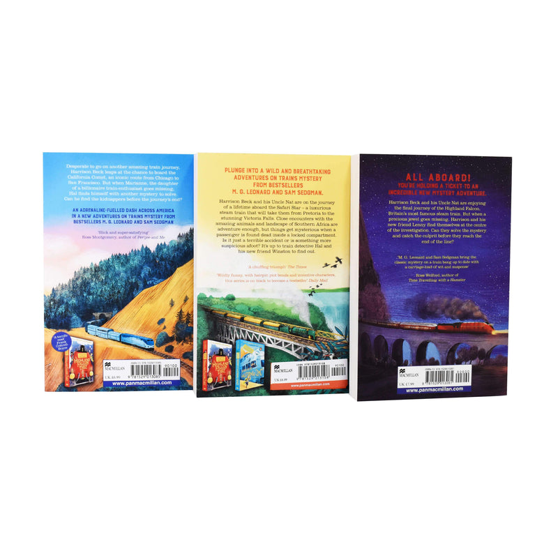 Adventures on Trains 3 Books Collection by M. G. Leonard - Paperback - Age 9-14 9-14 Macmillan Children's Books