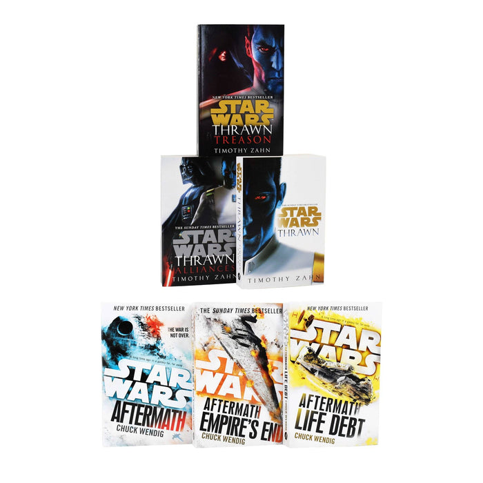 Star Wars Thrawn Series & Aftermath Trilogy 6 Books Collection by Timothy Zahn – Young Adult - Paperback Young Adult Arrow Books