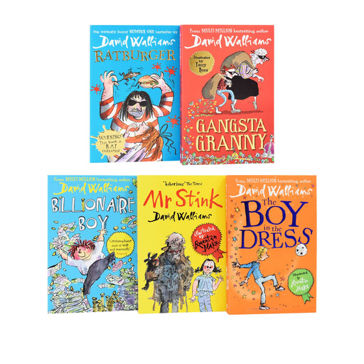 The World Of David Walliams 5 Books Children Collection Box Set - Ages 7-9 - Paperback 7-9 Harper Collins