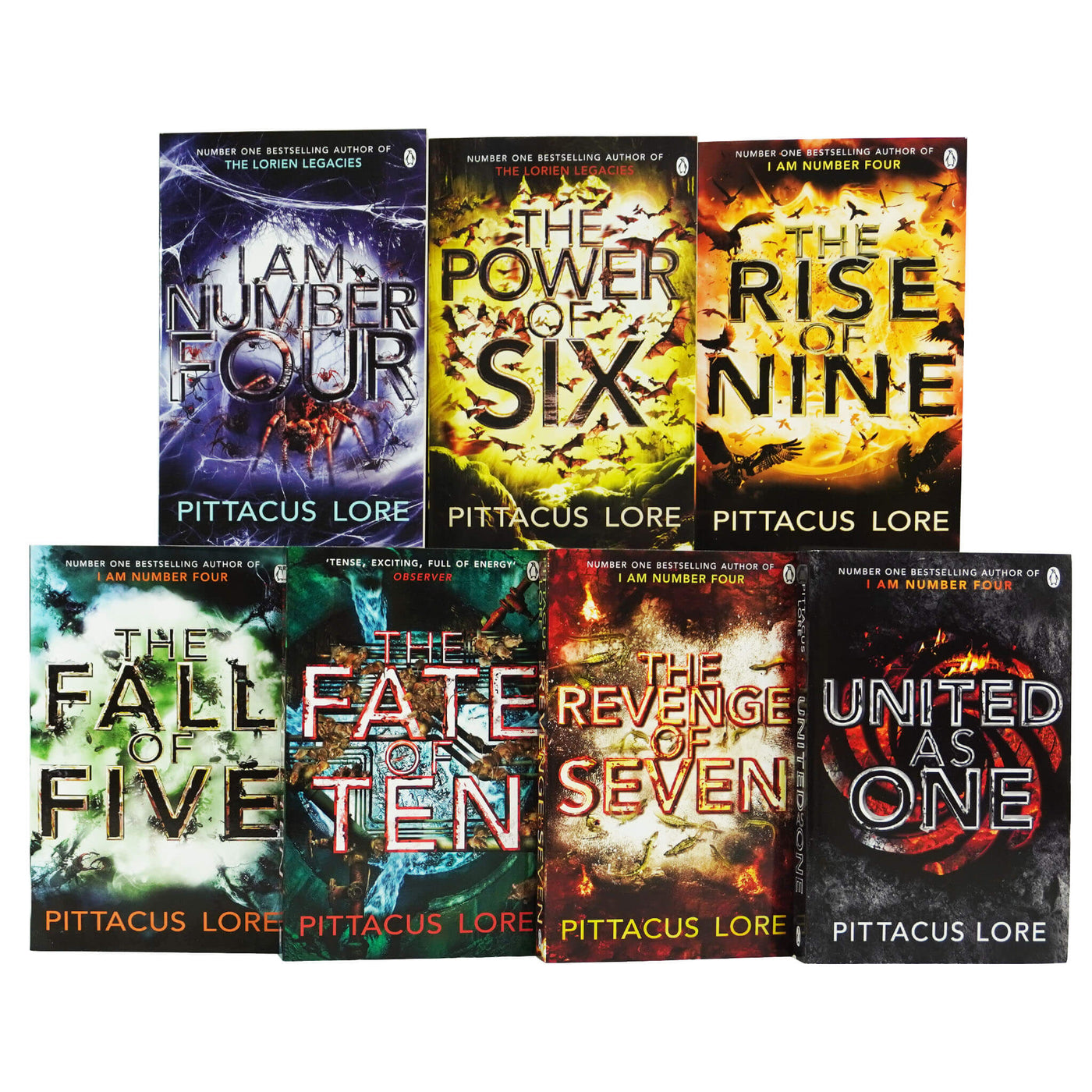 The Lorien Legacies Series 7 Books Set by Pittacus Lore - Ages 13 - P ...