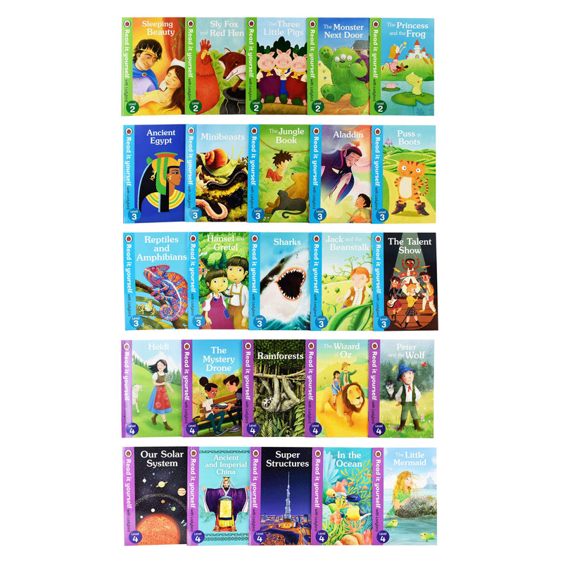 Read It Yourself With Ladybird (Level 1-4) 50 Books - Ages 5-7 - Paperback 5-7 Ladybird