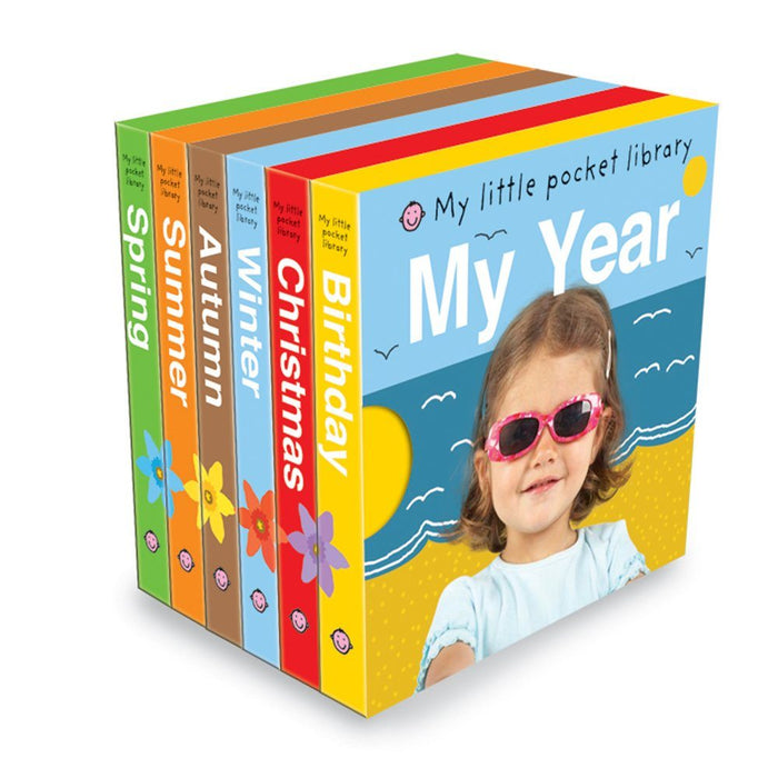 My Little Pocket Library My Year By Roger Priddy - Ages 2+ - Board Book 0-5 Priddy Books