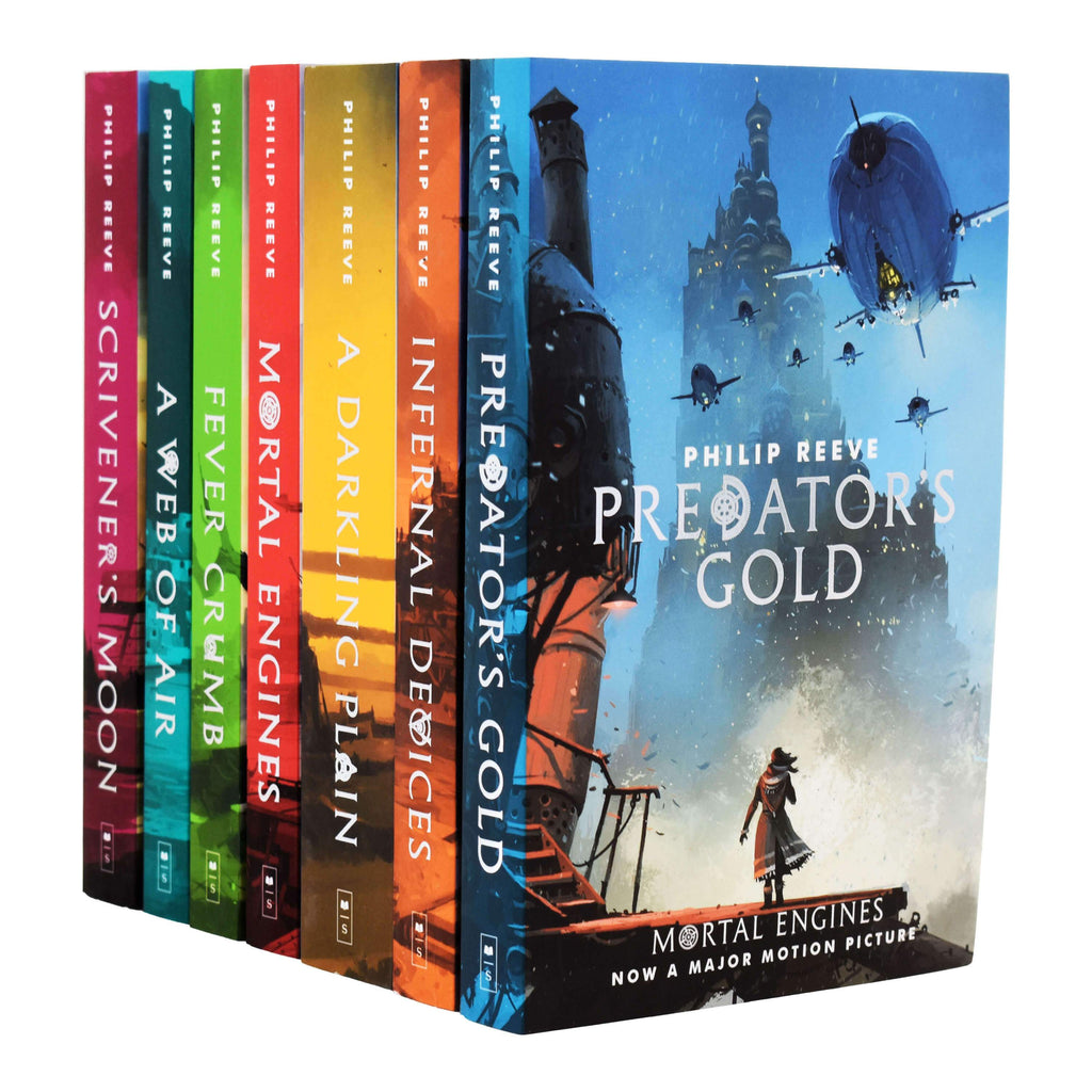 Mortal Engines Quartet & Fever Crumb 7 Books Collection Philip Reeve Ages 9 14 Paperback