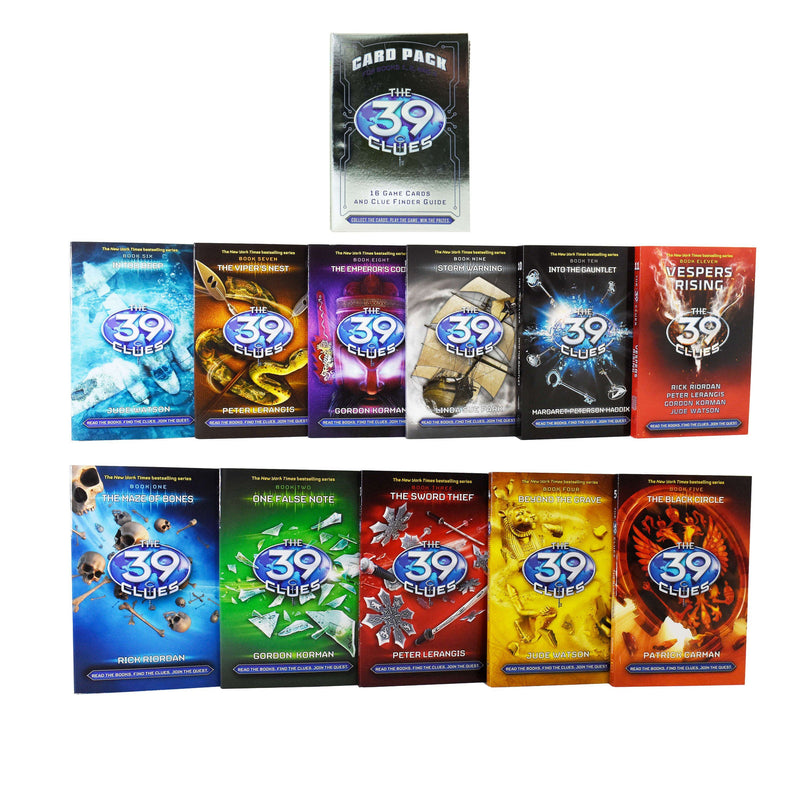 The 39 Clues Series 11 Books With The 39 Clues Card Pack For Books 1,2 & 3 By Rick Riordan - Ages 9-14 - Paperback 9-14 Scholastic