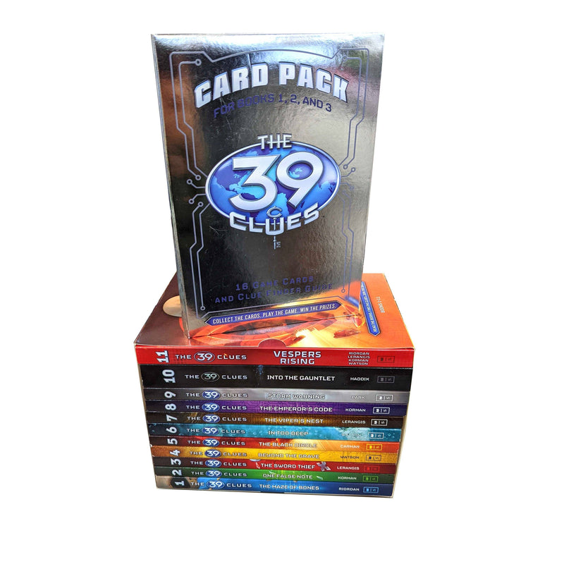 The 39 Clues Series 11 Books With The 39 Clues Card Pack For Books 1,2 & 3 By Rick Riordan - Ages 9-14 - Paperback 9-14 Scholastic