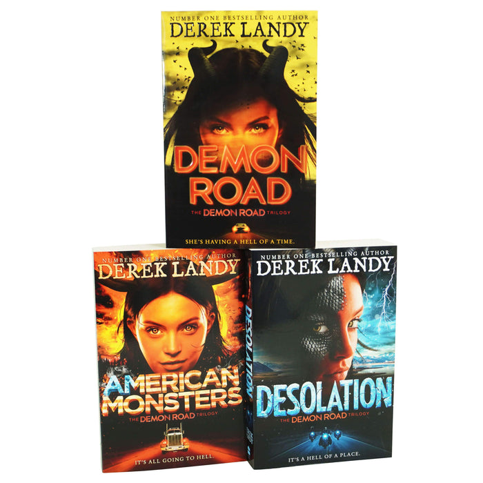 Derek Landy Demon Road Trilogy Series 3 Books Collection Set - Young Adult - Paperback Young Adult Harper Collins