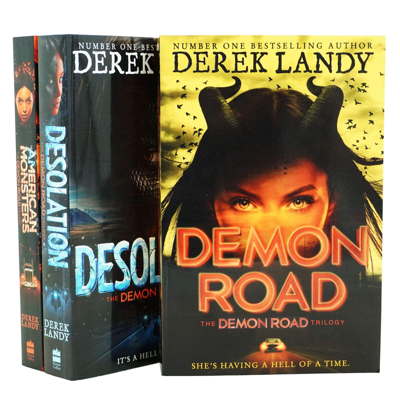 Derek Landy Demon Road Trilogy Series 3 Books Collection Set - Young Adult - Paperback Young Adult Harper Collins