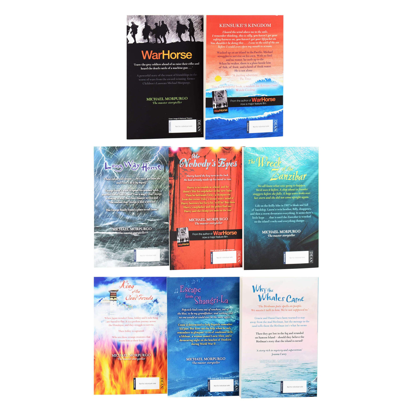 The Master Storyteller 8 Books Set by Michael Morpurgo Ages 9+ Pap