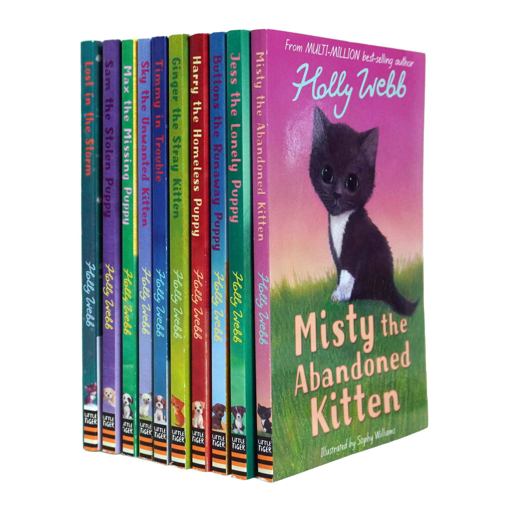 Holly Webb Series 1 Animal Stories Pet Rescue Adventure Puppy Kitten 10 Books Collection Set Age up Paperback
