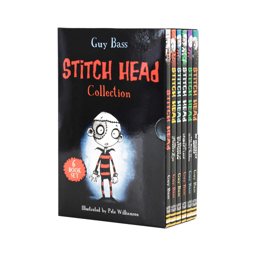 Stitch Head 6 Book Collection by Guy Bass - Ages 9-14 - Paperback 9-14 Stripes (Little Tiger Press)