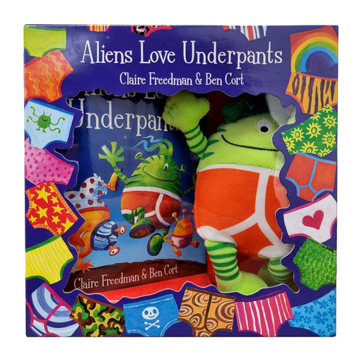 Aliens Love Underpants Book with Pantstastic Alien Toys By Claire Freedman & Ben Cort - Ages 2+ - Paperback Toys Simon & Schuster