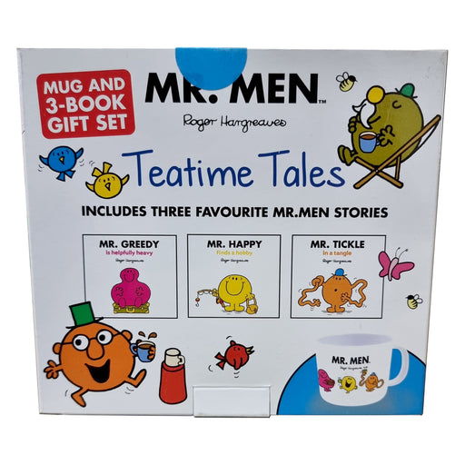 Mr. Men Mug and 3 exciting Mr Men stories books at teatime Gift Set - Ages 2+ - Paperback Toys Egmont