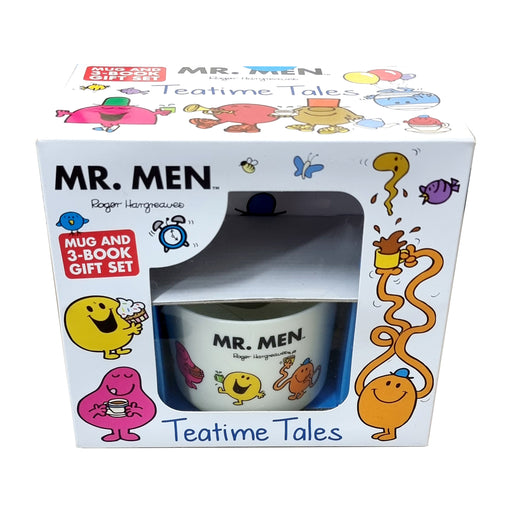 Mr. Men Mug and 3 exciting Mr Men stories books at teatime Gift Set - Ages 2+ - Paperback Toys Egmont