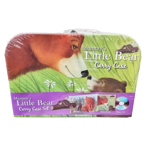 Mummys Little Bear Carry Case Set - Story CD, 96 Piece Jigsaw Puzzle & Story Book Trackable - Ages 3+ 5-7 North Parade Publishing