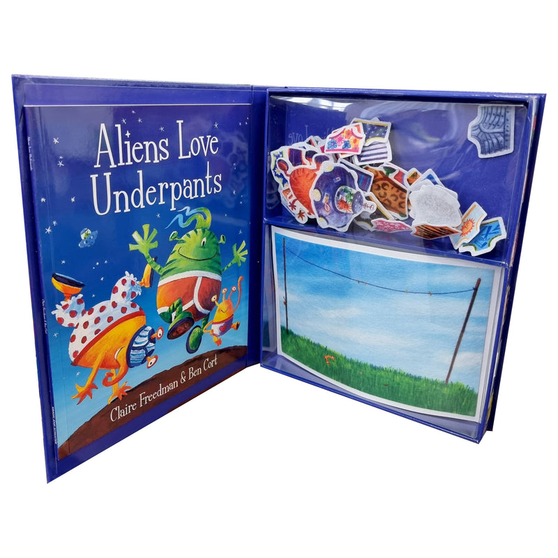 Aliens Love Underpants Felt Playset By Claire Freedman & Ben Cort - Ages 3-6 - Paperback 0-5 Simon & Schuster