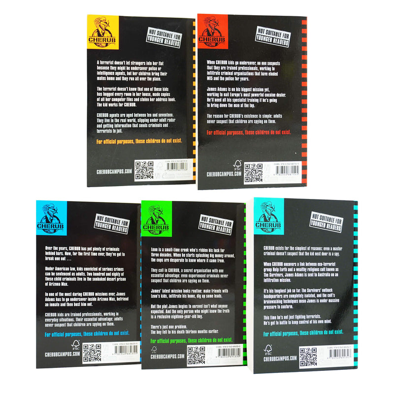 Cherub Series 1 Collection 5 Books Set (Books 1-5) By Robert Muchamore - Young Adult - Paperback Young Adult Hodder