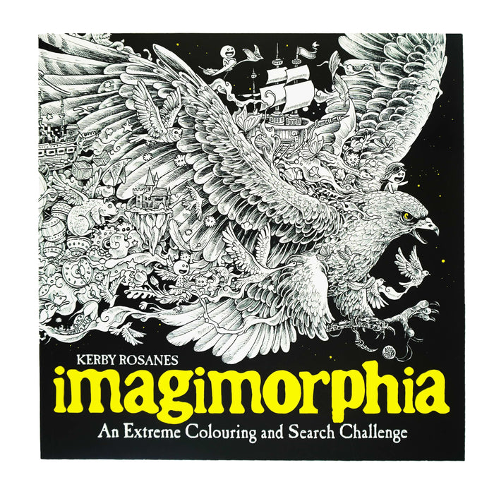 Imagimorphia Book By Kerby Rosanes : An Extreme Colouring and Search Challenge - Paperback Non-Fiction LOM ART