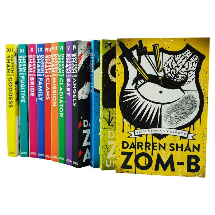Zom-B 12 Books Collection Set Pack By Darren Shan - Ages 12+ - Paperback 9-14 Simon & Schuster