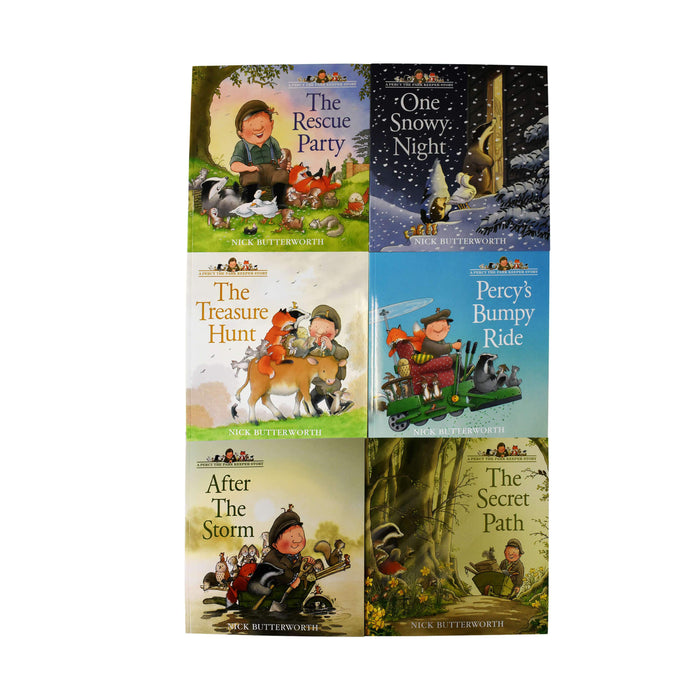 Percy the Park Keeper 6 Books Collection - Ages 5-7 - Paperback - Nick Butterworth 5-7 Harper Collins