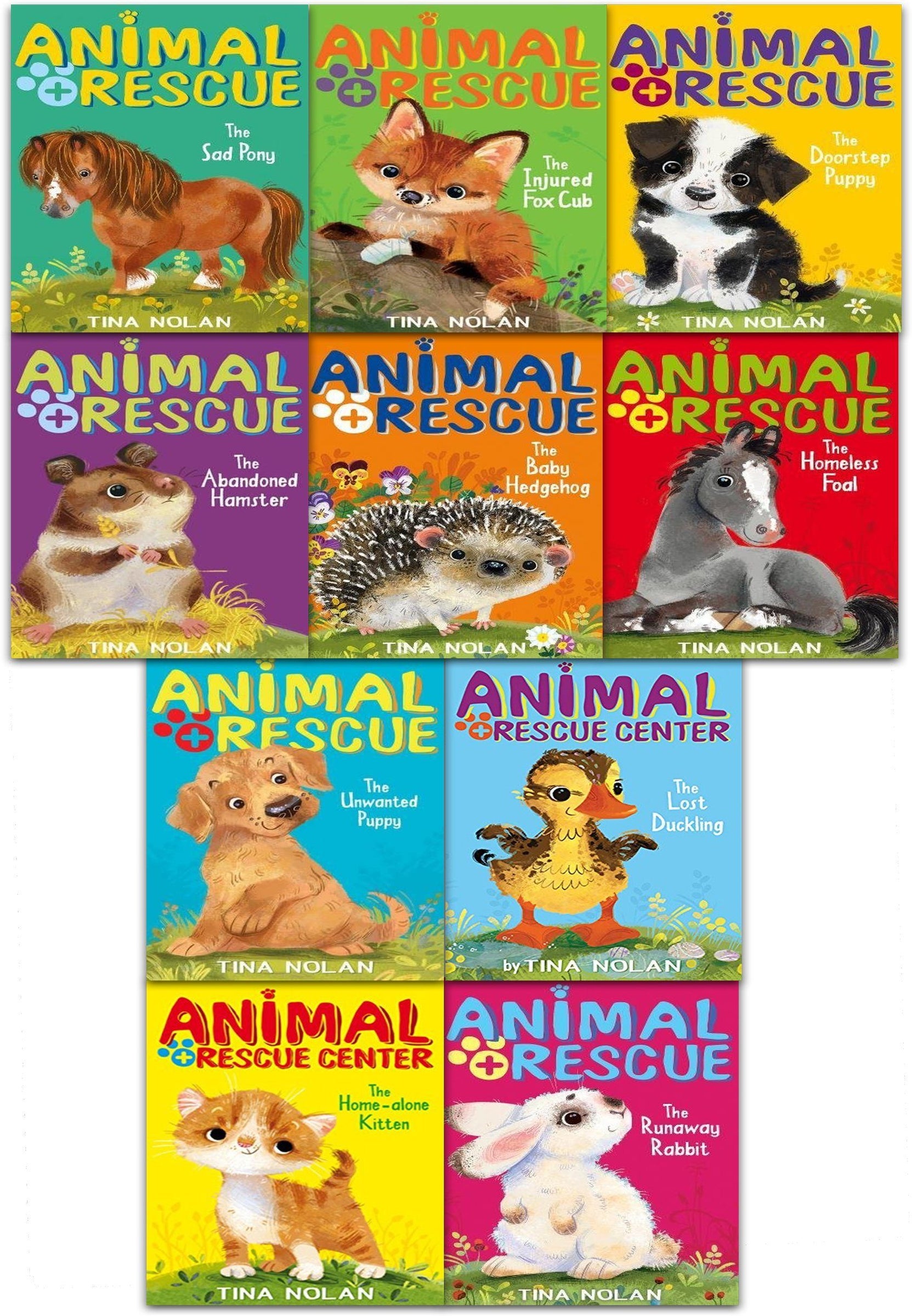 Animal Rescue Series 10 Books Collection Set by Tina Nolan - Ages 7-9 ...