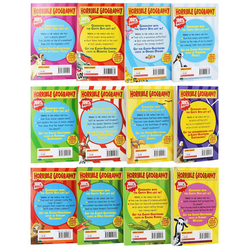 Horrible Geography Collection 12 Book Box Set By Anita Ganeri - Ages 9-14 - Paperback 9-14 Scholastic