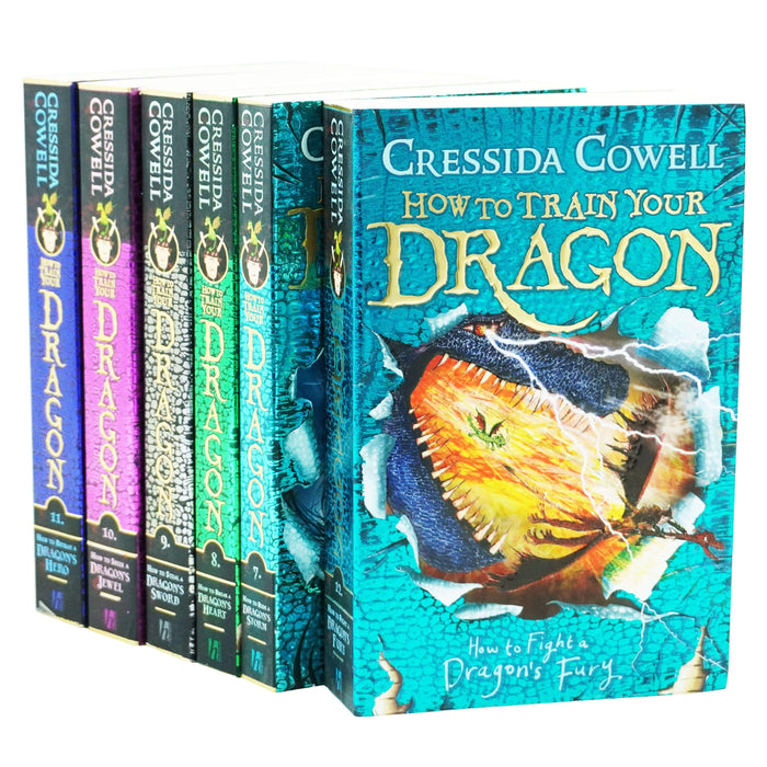 How To Train Your Dragon 6 Books (7-12) by ‎Cressida Cowell - Ages 9-14 - Paperback 9-14 Hodder