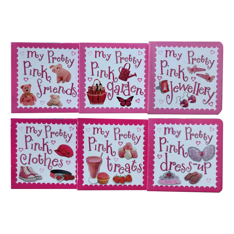My Pretty Pink Pocket Library 6 Board Books Set - Ages 0-5 - Board Book 0-5 Make Believe Ideas
