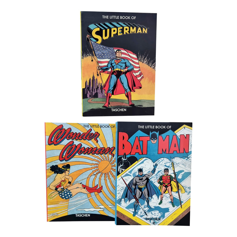Little Book Of Batman, Superman, Wonder Woman 3 Books Set By Taschen - Fiction Books - Hardback Popular Titles Stone Arch Books