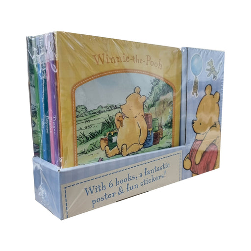 Winnie-the-Pooh 6 Books Collection Set With Fantastic Poster & Fun Stickers! - Ages 2+ - Board Book 0-5 Dean & Son